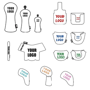Accesorios personalizables para palos de <span class=keywords><strong>Golf</strong></span>, cubierta impermeable para cabeza de conductor bordada de cuero PU, cubiertas para cabeza de <span class=keywords><strong>Golf</strong></span> - Product Image 3