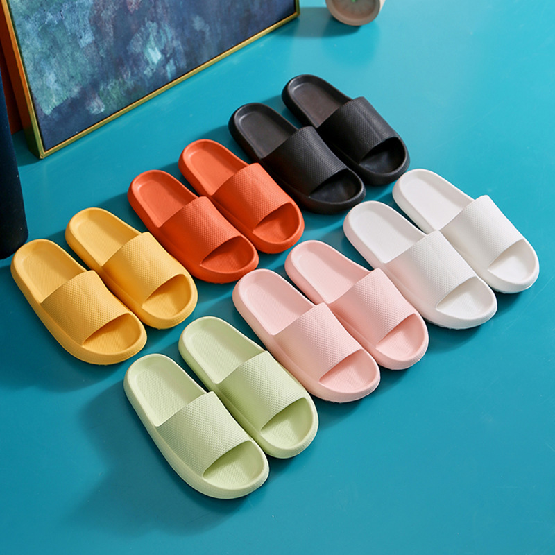 Thick Sole EVA Slides Silent and Soft for Apartment Use