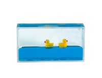 Cadeaux promotionnels et souvenirs personnalisés : Presse-papiers en acrylique liquide 3D à motif cube, mignon, avec fonction flottante