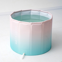 Baignoire pliable portable durable personnalisable multifonctionnelle adaptée aux bains, à la natation et à la douche