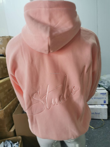Sweat-shirt à capuche personnalisé en chenille 3D brodé, sweat-shirt d'hiver uni, couple unisexe, streetwear - Product Image 1