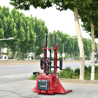 Chariot élévateur électrique à pneus pleins Nasedi CDD25 1-2 tonnes, transmission intégrale, batterie au plomb-acide, capacité tout-terrain, déplaceur latéral électrique