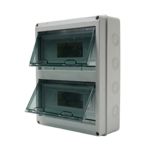 กล่องจ่ายไฟฟ้าภายนอกอาคาร ZWKT HT-24 ระดับ IP65 220V 24 ช่องเสียบ พร้อมระบบป้องกันวงจร  วัสดุ ABS พลาสติก - Product Image 3