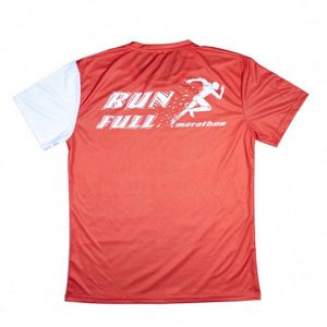 Camiseta Deportiva Personalizada para Hombre, Ligera, Ecológica, 100% Poliéster, de Secado Rápido, para Maratón, Cuello Redondo, Impresión por Sublimación, Malla Deportiva - Product Image 2