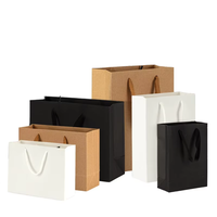 Sacs en papier personnalisés avec logo imprimé, sacs en papier pour vêtements, emballages en carton pour chaussures, sacs cadeaux en kraft recyclables avec poignée en corde
