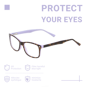 Thời trang linh hoạt tùy chỉnh kẹo màu rùa kết hợp hình chữ nhật nhựa khung quang học - Product Image 6