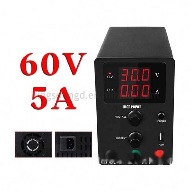 Newest USB DC Laboratory 60V 5A Regulated Power Supply Adjustable 30V 10A Voltage Regulator Stabilizer Switching Bench Source
