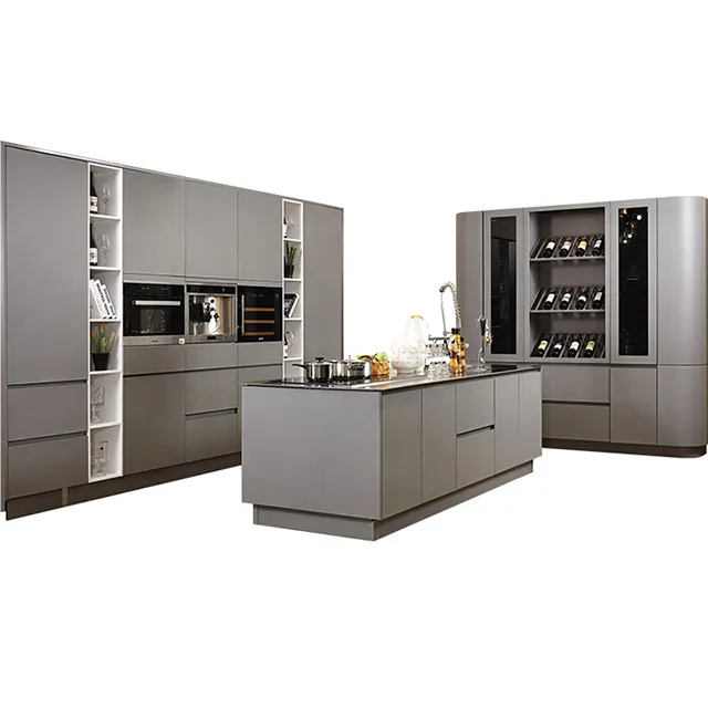 Современные наборы кухонных шкафов, кухонный настенный шкаф, шкаф из нержавеющей стали