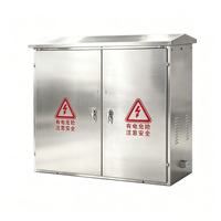 Caja de Distribución Eléctrica de Acero Inoxidable 304 316, Gabinete de Energía para Exteriores Impermeable con Doble Puerta Abatible