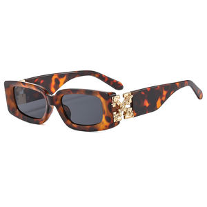 Gafas de Sol Rectangulares con Montura Gruesa Vintage para Mujer y Hombre Gafas de Sol de Lujo a la Moda - Product Image 4