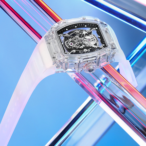 Montre chronographe mécanique de luxe pour homme, haute précision, acier inoxydable 316L, étanche, affichage numérique, verre de protection - Product Image 5