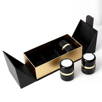 Boîte cadeau personnalisée à double porte ouverte fermeture magnétique boîte de parfum d'emballage en papier rigide avec logo