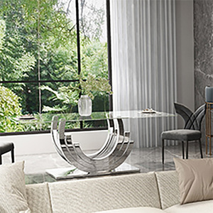 Bàn Ăn Kính Sang Trọng Tùy Chỉnh Và Với 6 Bộ Bàn Ăn 8 Ghế Bộ Bàn Ăn Gồm 6 Bàn Ăn Đồ Nội Thất Phòng Ăn - Product Image 5