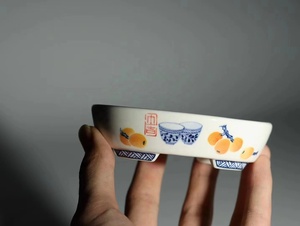 หม้อบอนไซวาดด้วยมือรูปไข่คลาสสิกหม้ออีซิง - Product Image 2