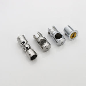 19mm 25mm Bathroom Hardware Stainless Steel <strong>Glass</strong> <strong>Connector</strong> Pipe Fittings Tube <strong>Connector</strong> - Product Image 1