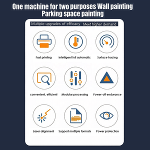 Impressora de Parede Vertical Automática 3D Portátil e Leve com Tinta UV para Metal, Vidro e Caixas Transformadoras, Máquina de Pintura de Parede e Chão - Product Image 2