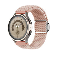 Bracelet de montre tressé en nylon tissé de luxe pour motif de montre Galaxy Bracelet à boucle magnétique 20mm pour Smart Watch Pro GT Series