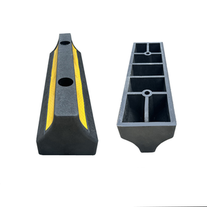 उच्च गुणवत्ता वाला पीला ब्लैक रबर प्लास्टिक बैरियर डिवाइस पार्किंग के लिए पार्किंग स्थल रक्षक रोड पर रोक लगा देता है - Product Image 2