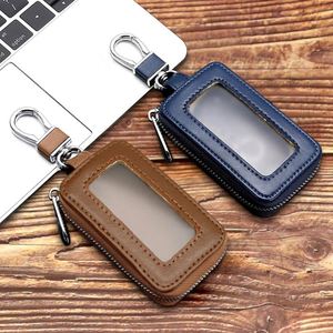 Factory Customized Large Capacity Waist Hanging Multifunctional <b>Universal</b> Car Key Bag Genuine Leather Key Wallet <b>Remote</b> <b>Control</b> - Product Image 2