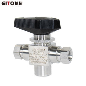 Válvula de Bola de Alta Presión 6000PSI para Estaciones de GNC, Manual, de Dos Posiciones y Tres Vías, para Agua, Gas y Aceite, Personalizable OEM - Product Image 3