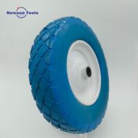 Roue en mousse PU NS Wholesale 16x4.80/4.00-8, pneu anti-crevaison 4.00-8 avec jante métallique pour brouette, chariot à main, chariot à sacs