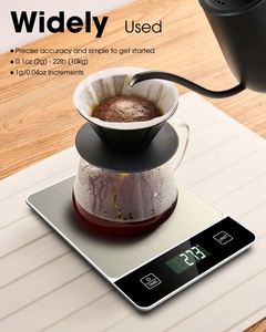 Nueva Báscula Digital de Cocina de Acero Inoxidable de 10 kg, Plataforma Grande, Electrónica, Multifuncional, con Bandeja, Funciona con Batería, para Medir Peso - Product Image 5