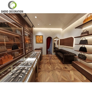 กระเป๋าวินเทจสำหรับจัดแสดงของตกแต่งร้านกระเป๋าดีไซน์ภายในแบบโมเดิร์นตู้โชว์ติดผนังกระเป๋าหรูหรา - Product Image 4