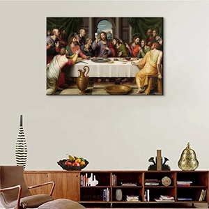 Venta al por mayor de gran tamaño <span class=keywords><strong>La</strong></span> Última <span class=keywords><strong>Cena</strong></span> diamantes mosaico bordado 5D DIY religioso diamante <span class=keywords><strong>pintura</strong></span> kits para el hogar deco pared arte - Product Image 2