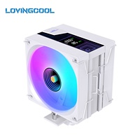 Refroidisseur d'air Lovingcool à 6 caloducs en cuivre, personnalisé OEM pour PC de jeu, refroidissement par air pour ordinateur, compatible LGA1700 AM5 CPU, 2011 Infinity Mirror