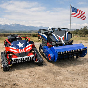 Tondeuse à <span class=keywords><strong>gazon</strong></span> télécommandée puissante, débroussailleuse à lames rotatives robuste, débroussailleuse à braquetage zéro pour l'élimination des mauvaises herbes - Product Image 5