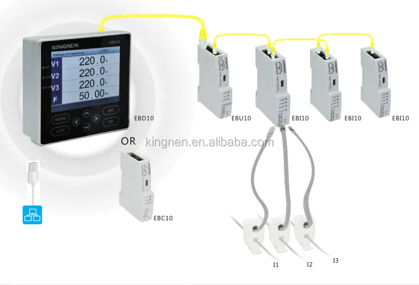 Cùng một mô-đun điện áp chức năng như Socomec diris digiware