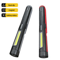 Lampe torche LED rechargeable multifonctionnelle, ABS, indice de protection IP44, 280 lm, lumière du jour, alerte, rechargeable par USB, utilisation d'urgence portable