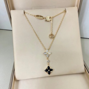 Collier pendentif en cuivre pour femme, design fleur en zircon, style romantique, pour la vie quotidienne, les activités sociales et les cadeaux de fête - Product Image 3