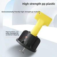 Système de nivellement de carreaux réutilisable, type vis, avec goupille en acier à verrouillage en T pour une largeur de joint de 1 mm à 6 mm, pour la construction