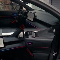 Kit d'éclairage d'ambiance pour Toyota Corolla Cross 2026 Frontlander 2026 |   Grille à 26 LED avec texture arc-en-ciel, contrôle par application