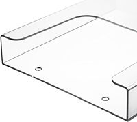 Porte-documents en acrylique A4 A5 A6, organisateur de fichiers mural en plastique à poche unique pour documents de bureau