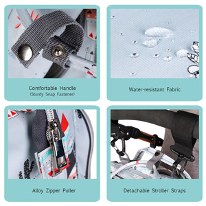 <span class=keywords><strong>Bolsa</strong></span> de Pañales Multifuncional Ligera e Impermeable, Mochila de Gran Capacidad para Mamá y Bebé, Uso en Exteriores - Product Image 4