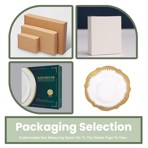 Wholesale Ceramic White Dinner Plate With Gold Rim Round Shape Porcelain <strong>Serving</strong> <strong>Dishes</strong> Plate <strong>Set</strong> For Restaurant - Product Image 5