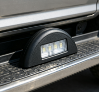 Éclairage de plaque d'immatriculation LED, lumière de plaque d'immatriculation LED 10-30V LED pour camions et remorques 12-24V