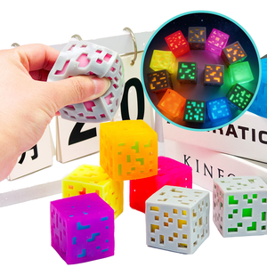 Blocs de construction lumineux colorés en TPR de 3,5 cm, blocs de construction souples et légers pour filles, anti-stress, à presser - Product Image 5