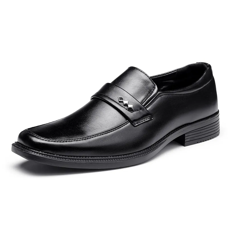 Zapatos de cuero sintético para hombre, calzado Formal de vestir para oficial de África, venta al por mayor