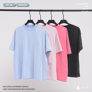 เสื้อยืด Sorona UPF 50+ 230gsm สีเขียวมิ้นท์ สำหรับผู้ชาย ป้องกันแบคทีเรีย แห้งเร็ว ทรงโอเวอร์ไซส์ เสื้อยืด Unisex สตรีทแวร์ เสื้อยืดแบบสั่งทำ - Product Image 3