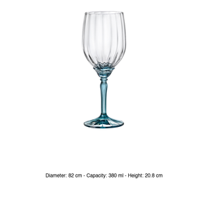 Verre à vin blanc Florian bleu 38 cl H 20,8 cm Ø 8,2 cm Bormioli Rocco - Product Image 3