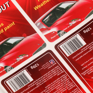 Cá nhân xe làm sạch nhãn PP tổng hợp dính dầu chống thấm nước chống UV in ấn logo Sticker - Product Image 5