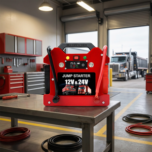 Chargeur de <span class=keywords><strong>batterie</strong></span> portable 24V 12V pour semi-remorque, démarreur de secours pour toutes batteries lithium-ion, booster de puissance 4000A courant de crête, anti-étincelles - Product Image 1