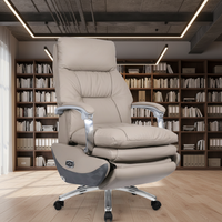 Chaise de bureau exécutive en cuir au design moderne, chaise de massage, chaise de jeu pour le corps entier