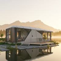TongSong Maison Préfabriquée Moderne à 3 Chambres Écologique en Conteneur, Prête à l'emploi, avec Cadre en Acier et Aluminium, pour Hôtels Extérieurs