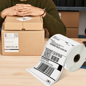 Aiyin Free 100x150mm Thermal Roll <strong>Label</strong> 6x4 Direct Thermal Shipping <strong>Address</strong> <strong>Stickers</strong> 4x6 Thermal Direct Packaging <strong>Labels</strong> - Product Image 1