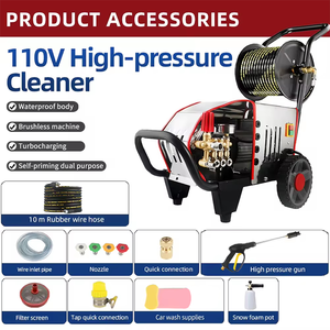कार की सफाई के लिए पोर्टेबल दबाव वॉशर 220v इलेक्ट्रिक हाई प्रेशर पावर वॉशर - Product Image 3