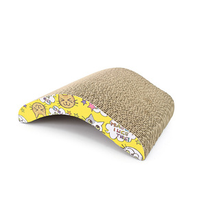 Rascador para Gatos en Forma de V de Cartón, Juguete Duradero para Gatos de Interior, Diseño de Dibujos Animados, 1 Nivel - Product Image 2